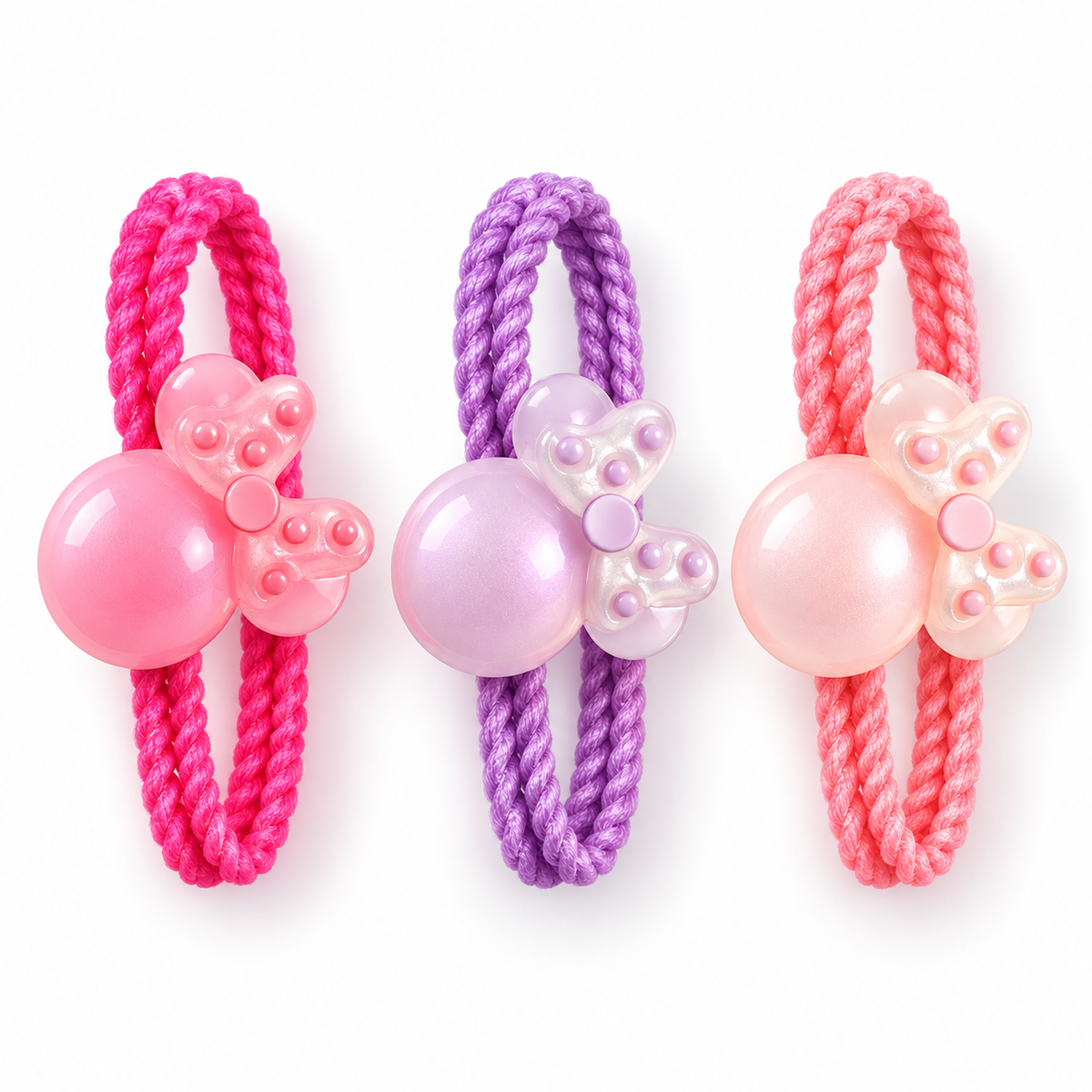 A cute set of girls’ hair ties