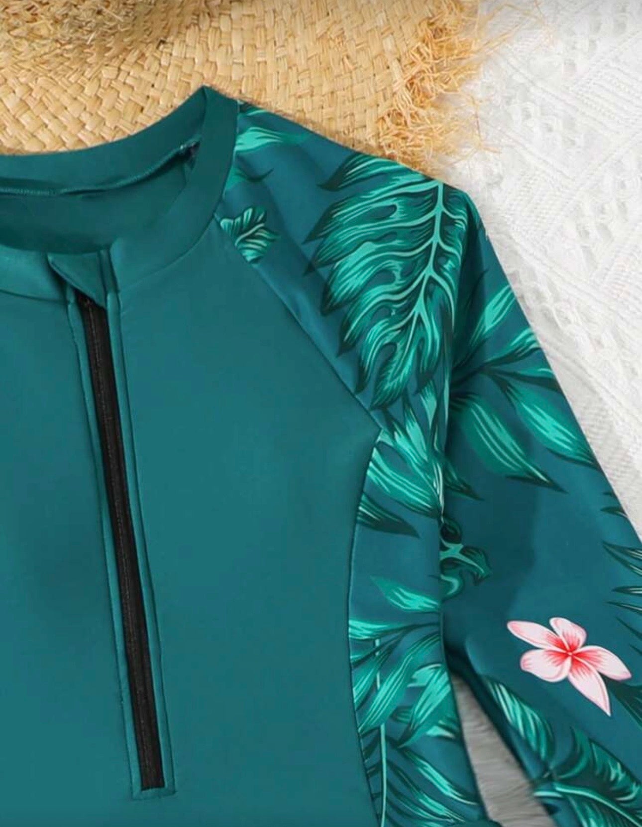 Tween Girls Teal Tankini Set  2 Pieces Swimwear