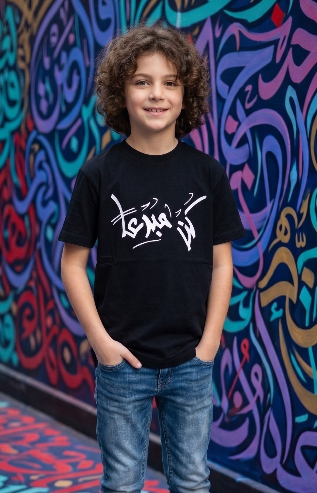 Boys Graffiti Logo Graphic T-Shirt
