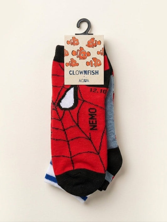 Printed Boys Socks - Pack of 3