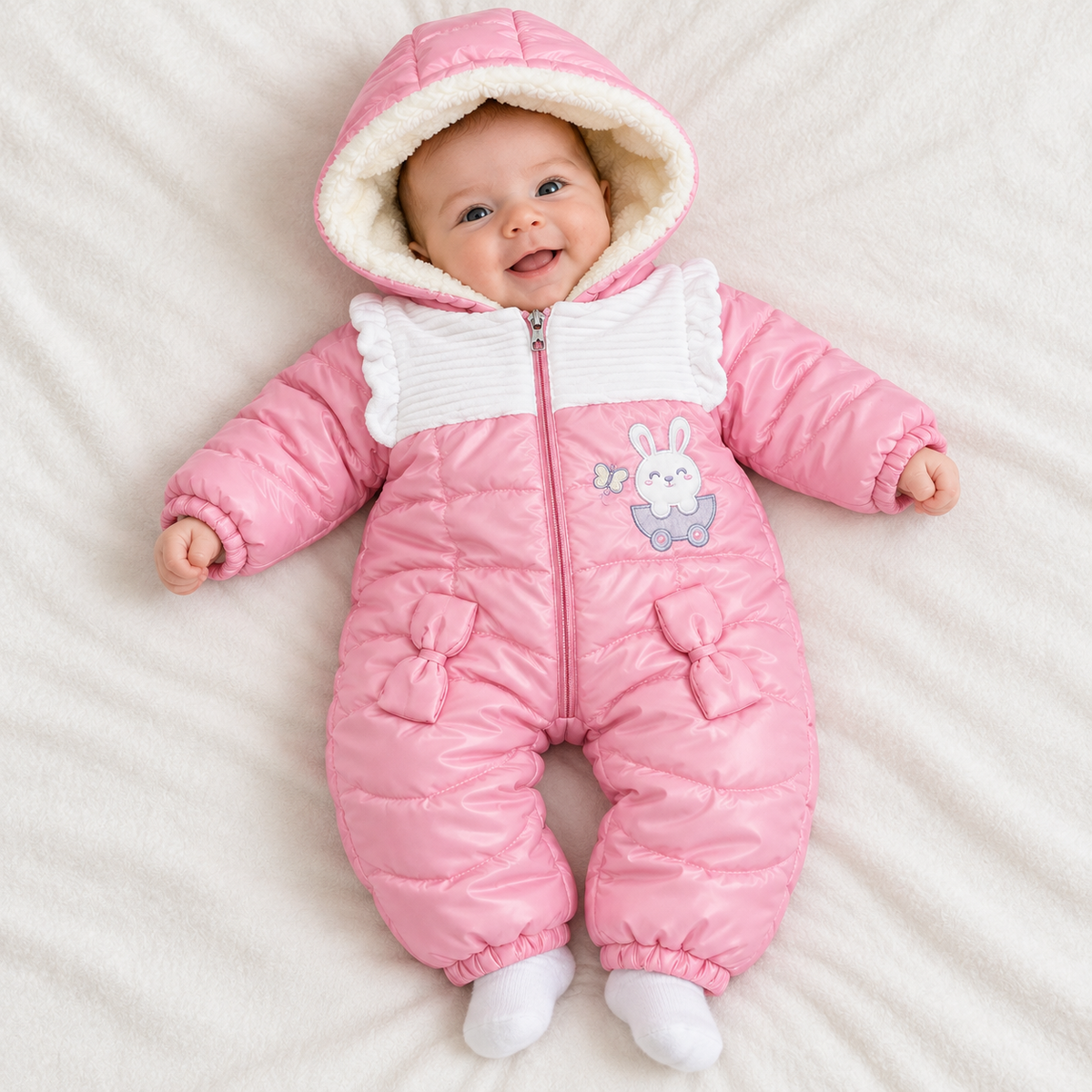 Small Baby Padded Bunny Snowsuit Slopet