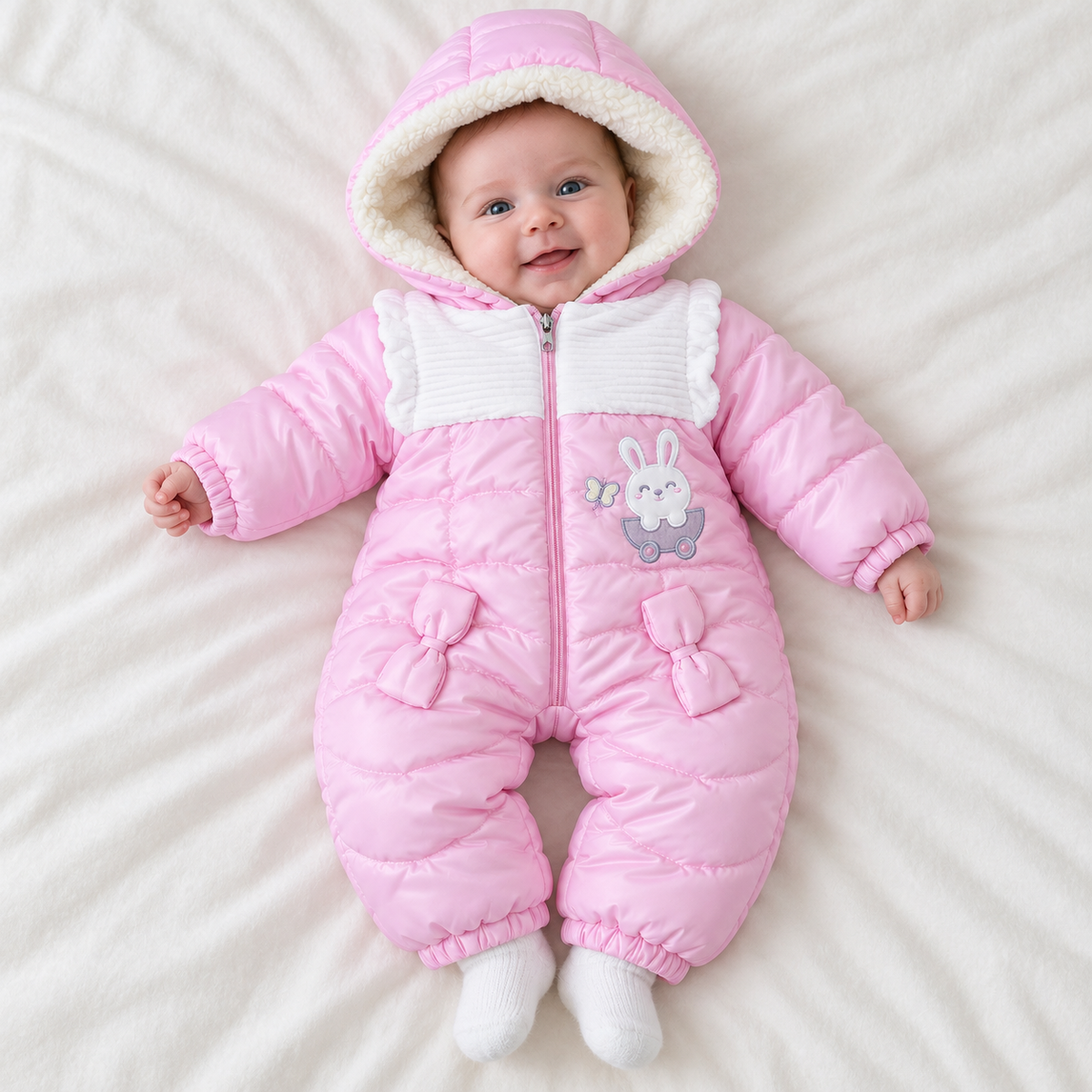 Small Baby Padded Bunny Snowsuit Slopet