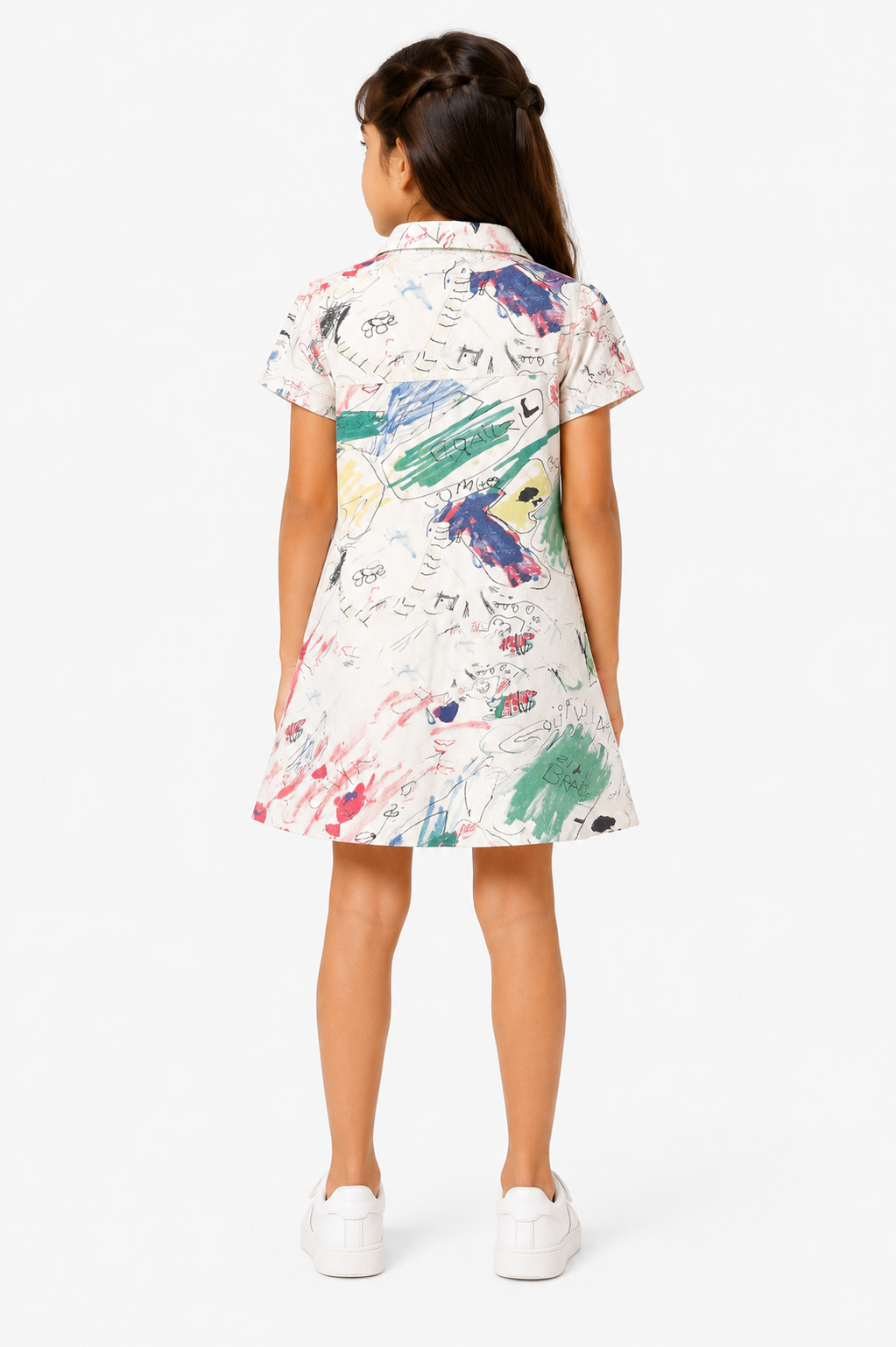 Girls White High Quality comfortable , stylish and durable Dress