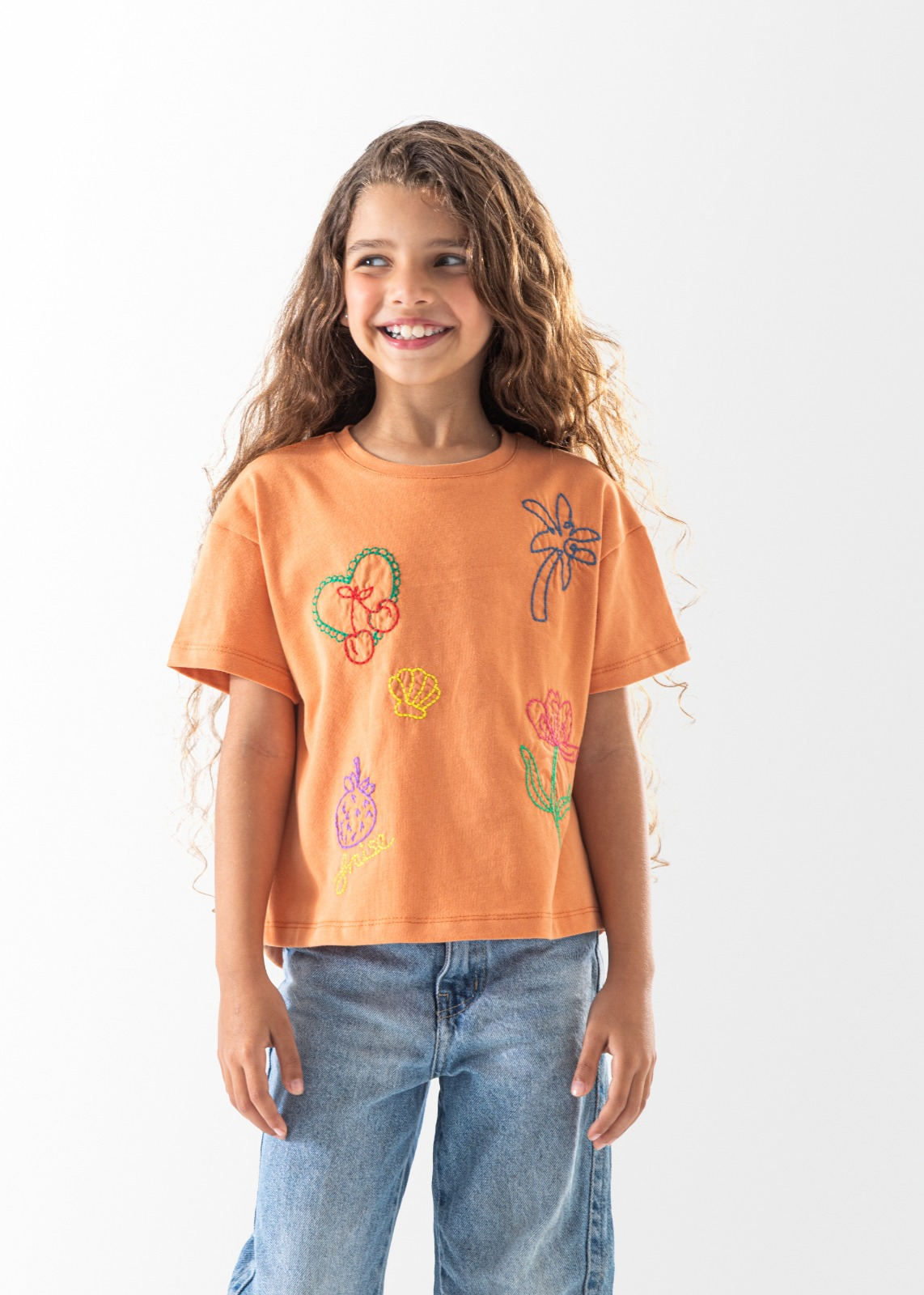 Girls Navy T-Shirt