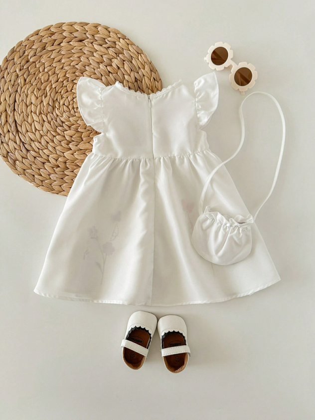 Girl Ruffle Dress with bag