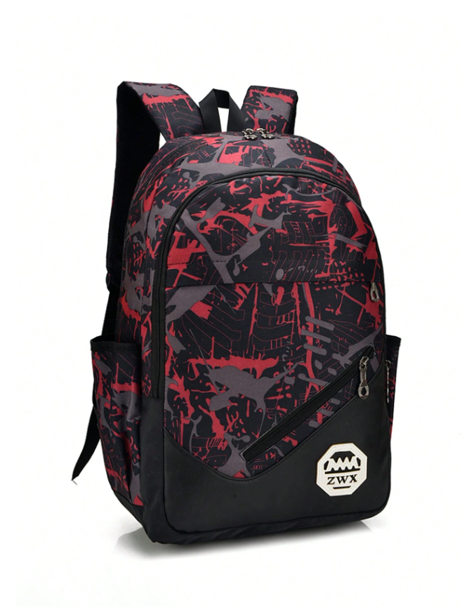 Set Of 3 Color-Block Mix & Match Fashion Backpacks