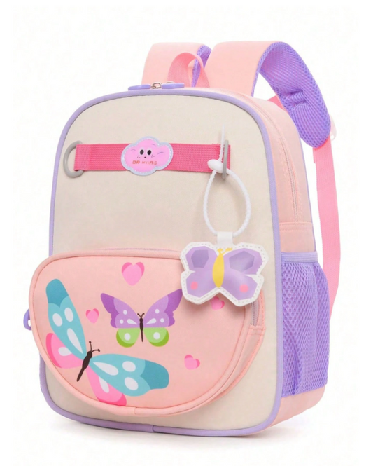 Lightweight Colorful  Butterfly Print Cute Backpack