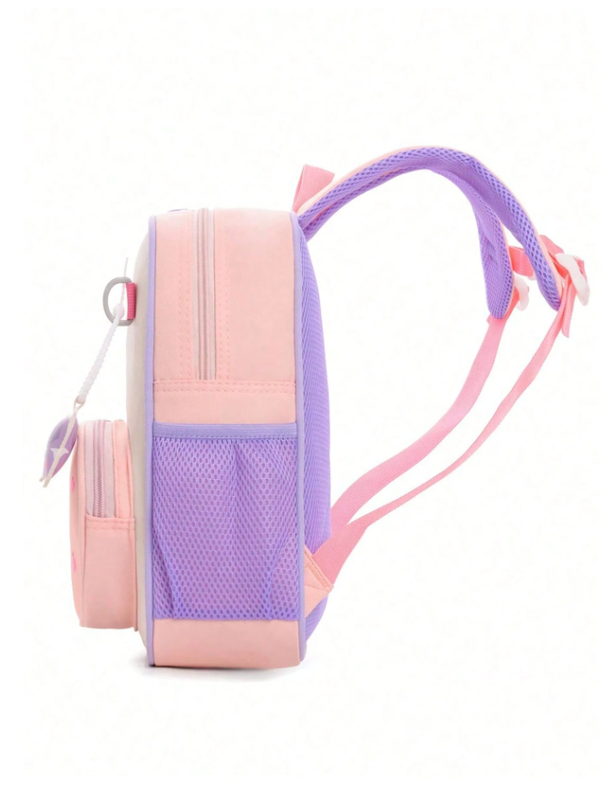 Lightweight Colorful  Butterfly Print Cute Backpack