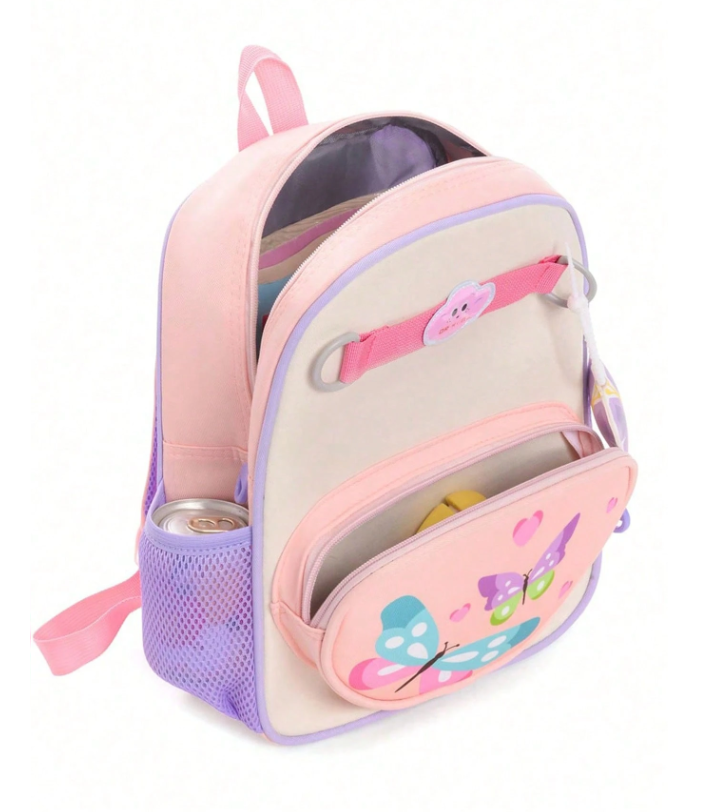Lightweight Colorful  Butterfly Print Cute Backpack