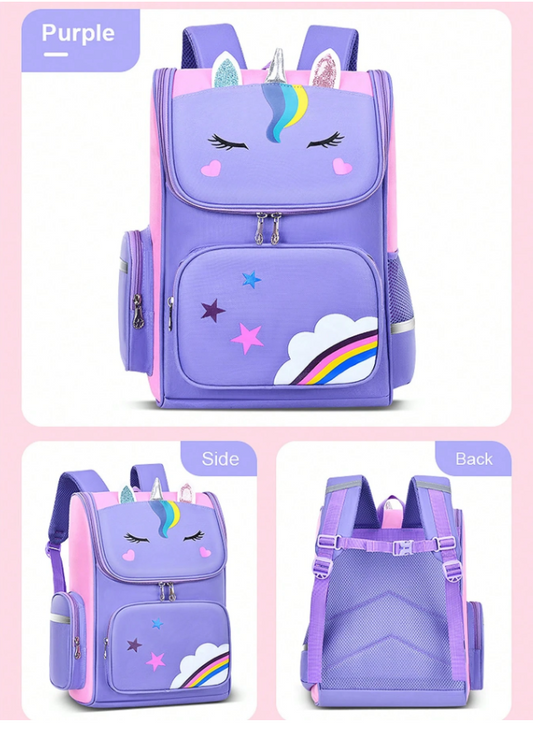Unicorn Cute Lightweight Girls  Backpack