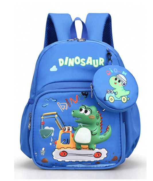 Dark Blue Dinosaur Backpack