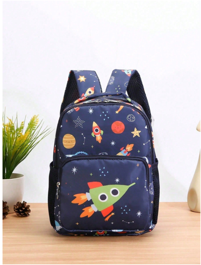 Spaceship  Graphic Casual Backpack
