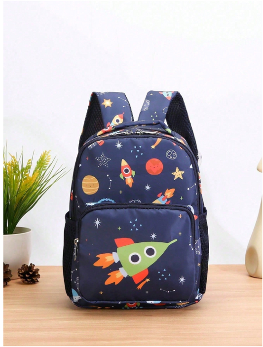 Spaceship  Graphic Casual Backpack