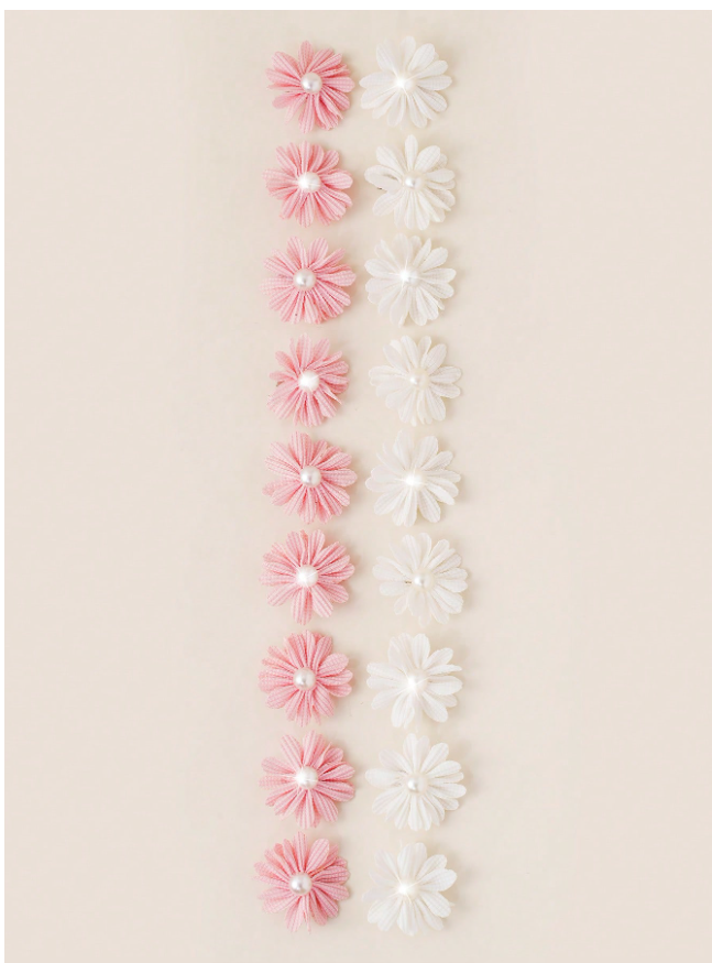 6PCS Daisy Pearl Hair Clips Side Clips, Cute Hair Clips, Suitable For Girls Party, Performance And Daily Wear.