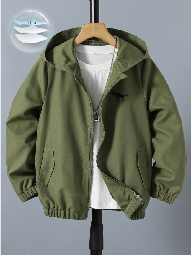 Tween Boy Zip Up Hooded Jacket
