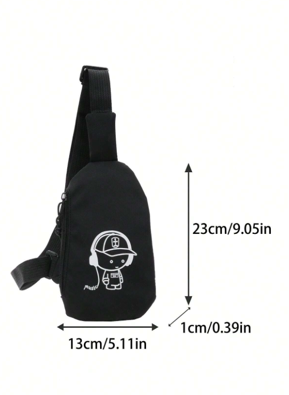 Kids' Fanny Pack, Lightweight Crossbody Bag, Cartoon Chest Bag, Shoulder Bag For Boys & Girls Traveling
