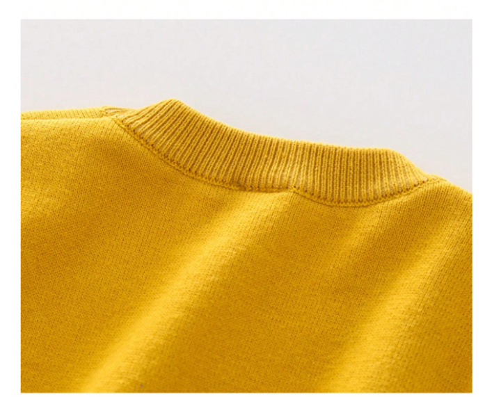 Young Boys Casual Colorblock Cartoon Animal Pattern Knitted Sweater, Autumn/Winter