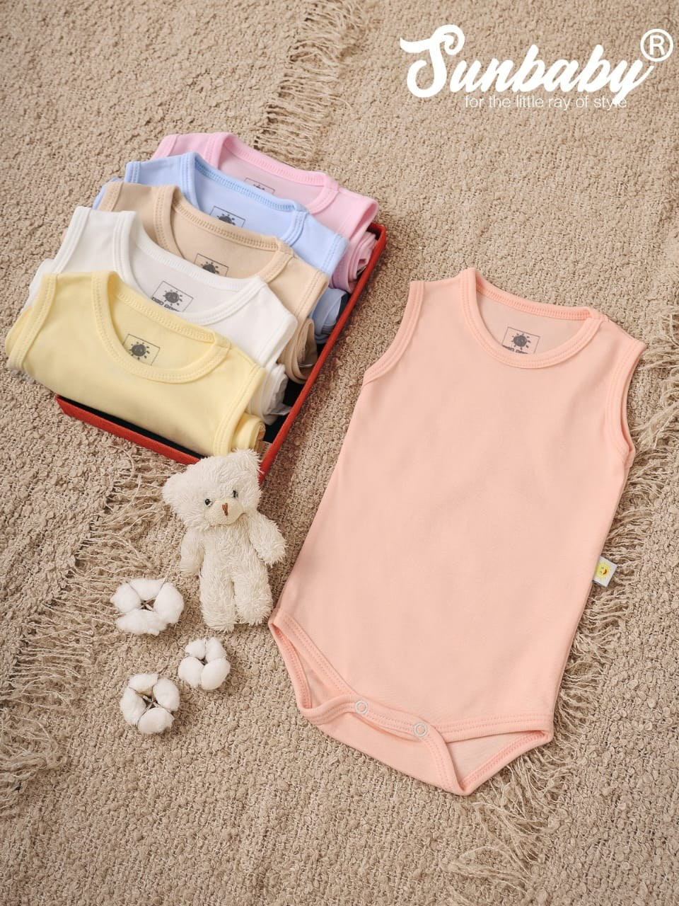 طقم سالوبيت ملون للأطفال من Sun Baby