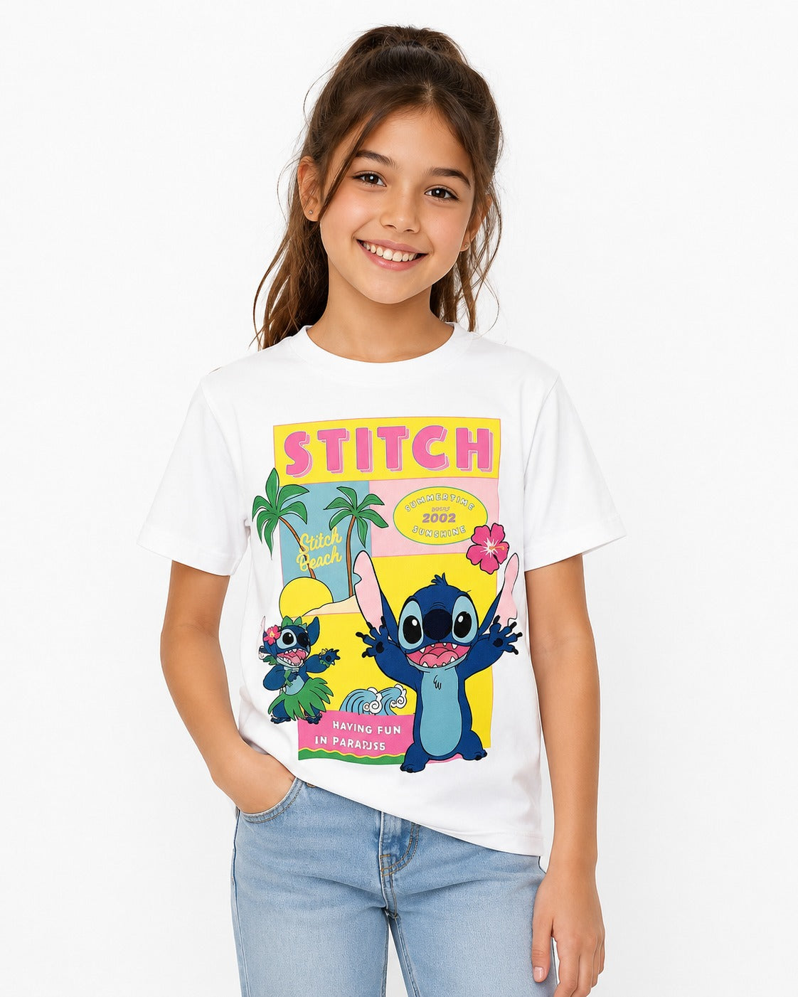 Girls Stitch colourful T-Shirt