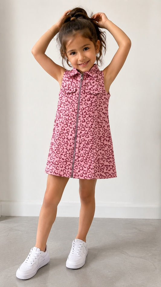 Girls Dark Pink Dress