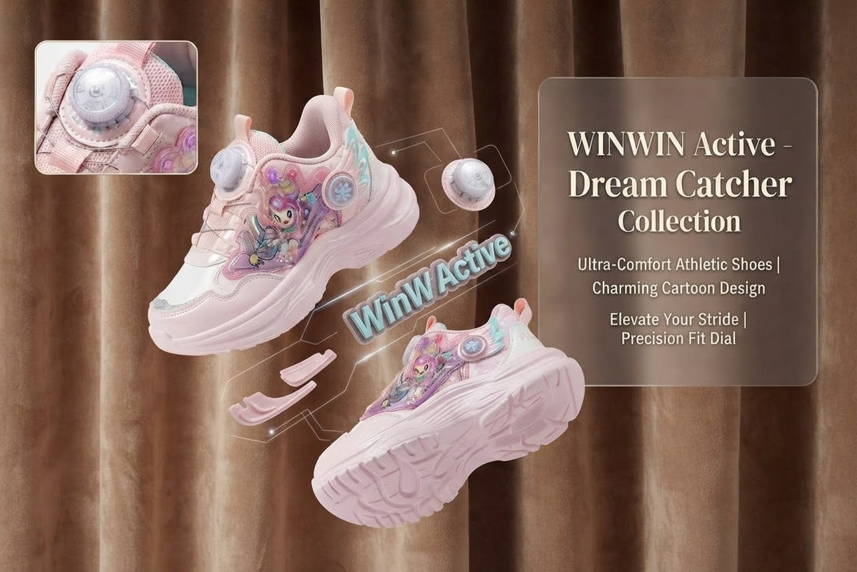 Girls’ Cartoon Butterfly Sneakers – Lavender & White