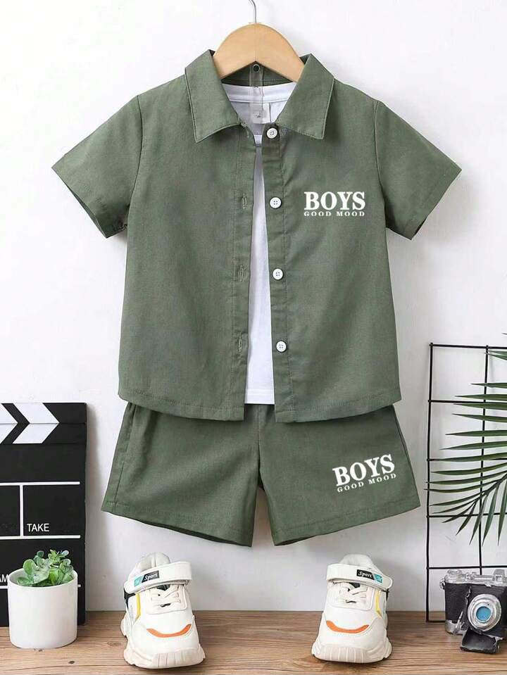 Boy Letter Casual Set