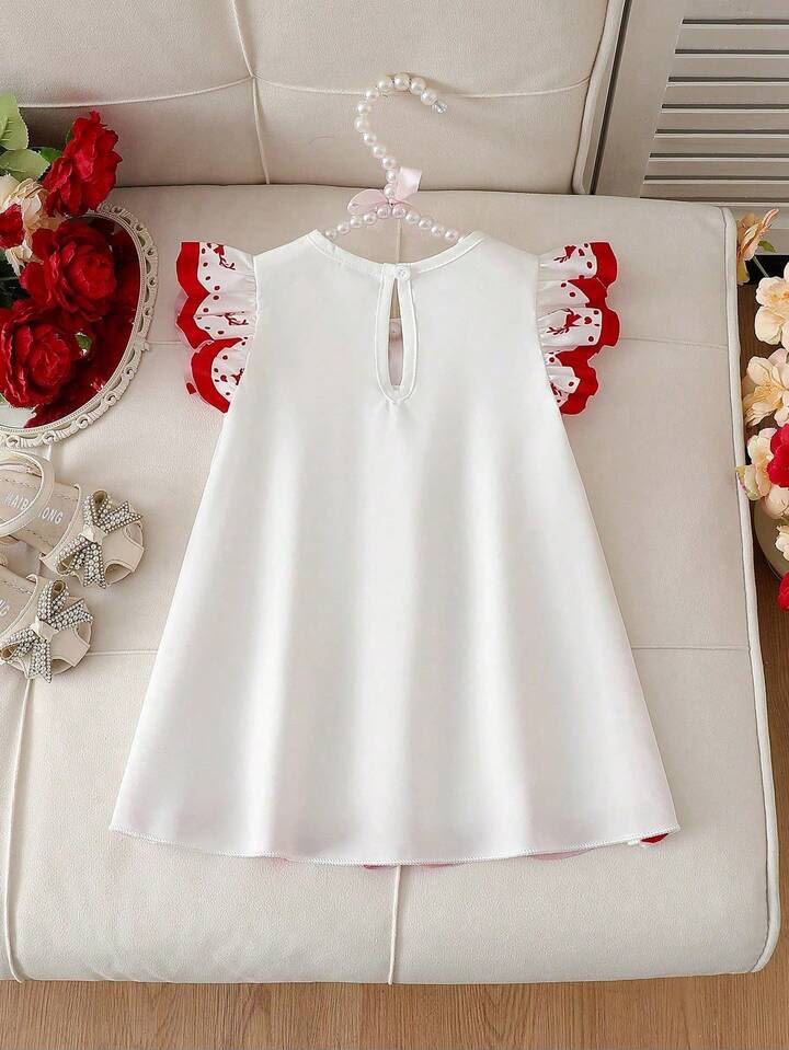 Girl Floral Bow Dress