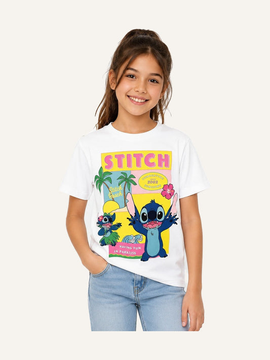Girls Stitch colourful T-Shirt