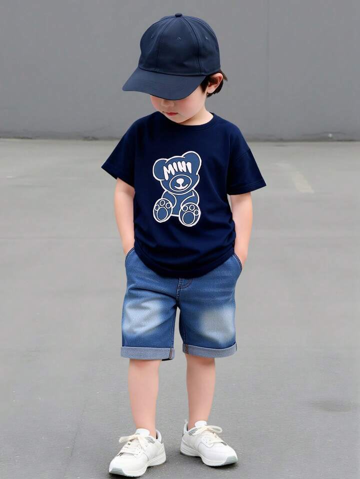 Boy Denim Casual Set