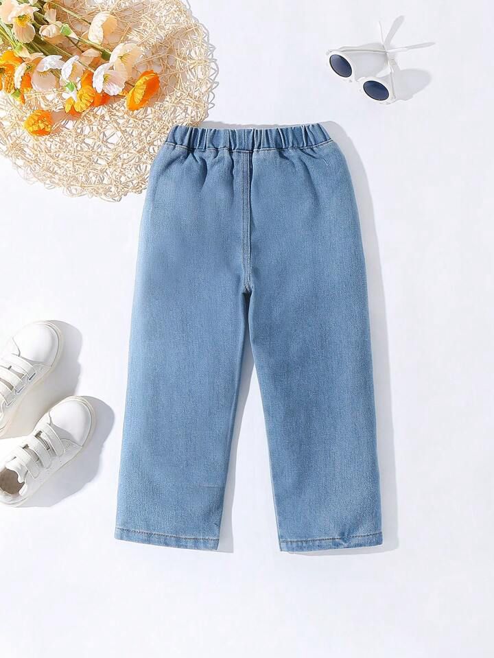 Girl Floral Denim Clothing