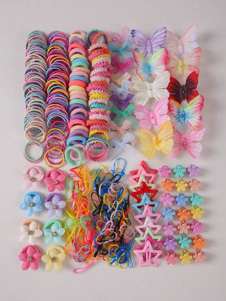 820pcs Girls Multicolor Hair Clips