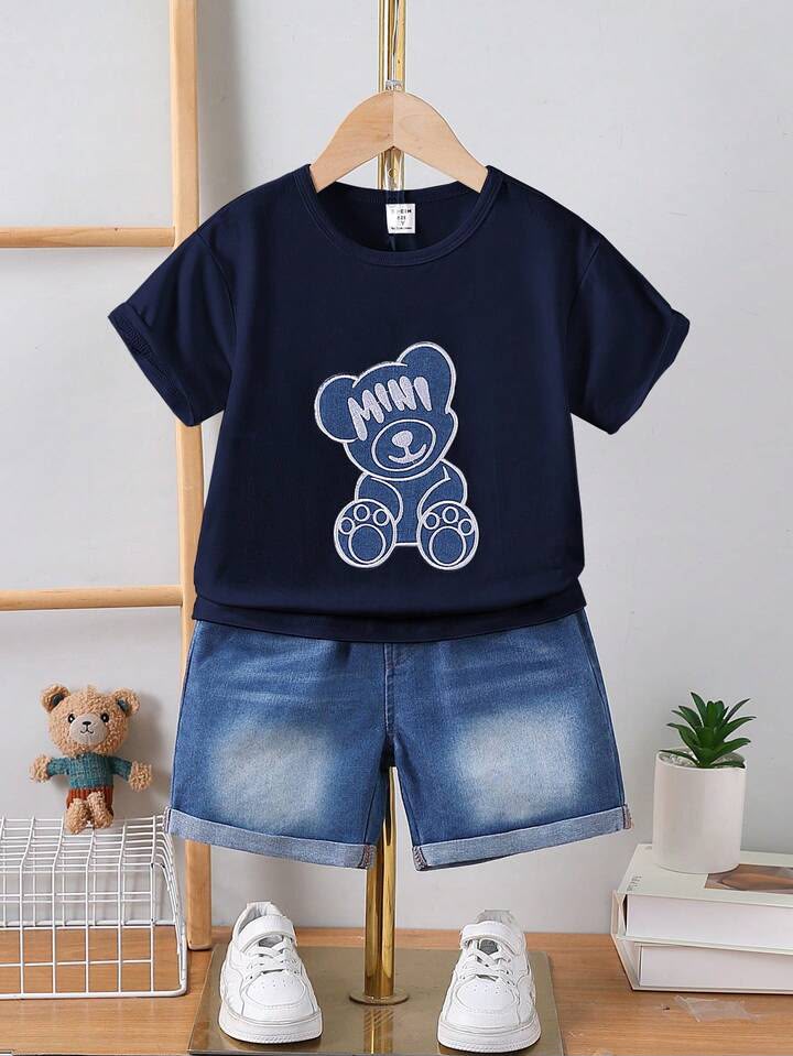Boy Denim Casual Set