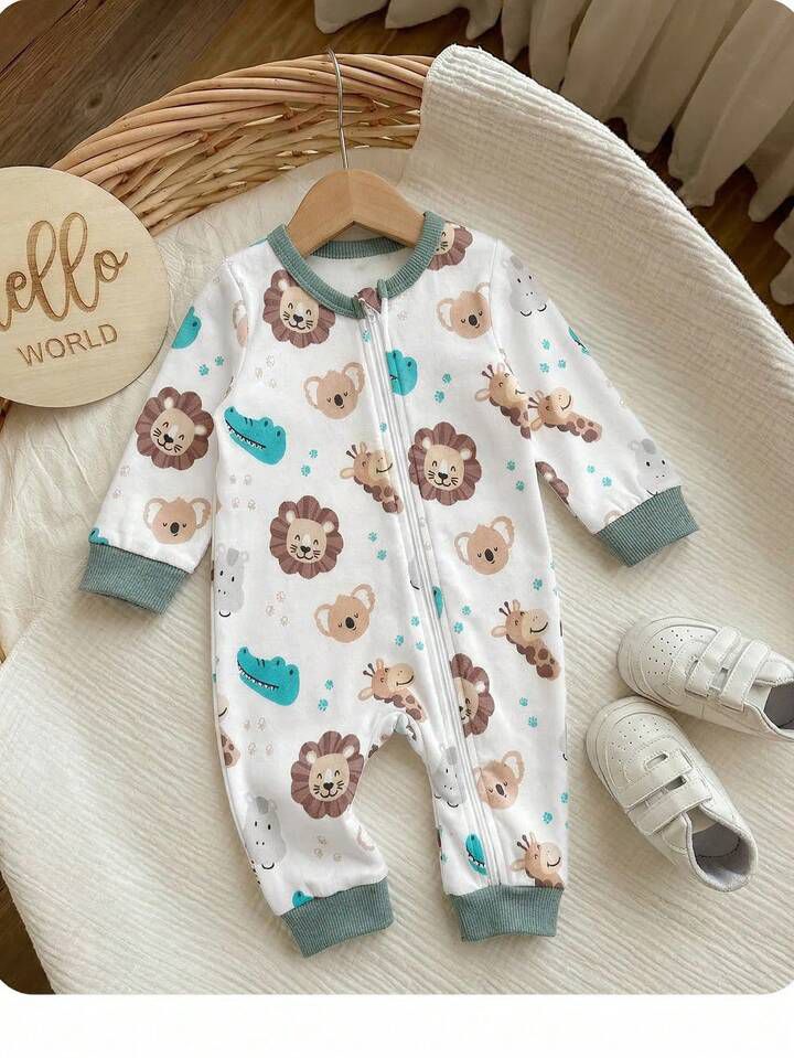 Girl Knit Cartoon Romper