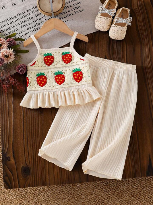 Girl Floral Solid Set