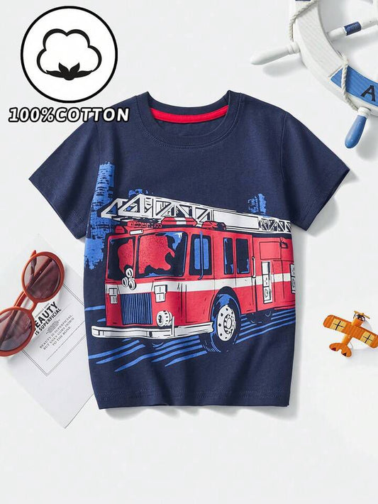 Boy Casual T Shirt Breathable Summer