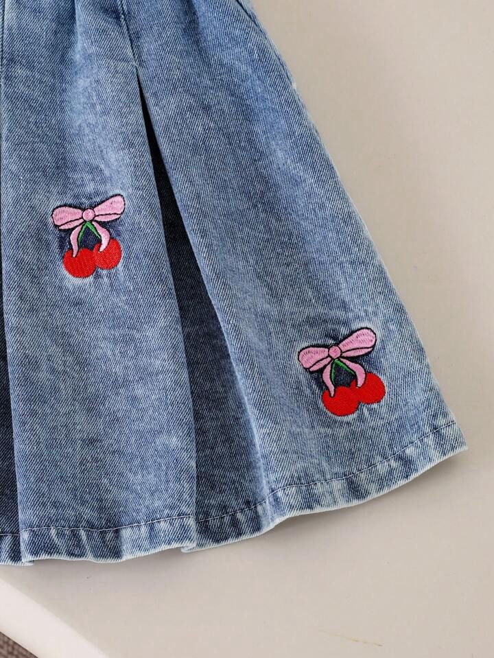 Girl Knit Denim Set