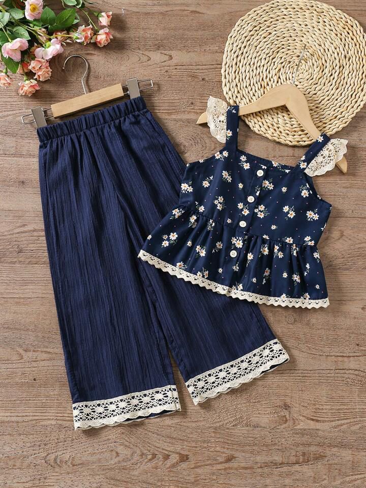 Vintaside Kids 2pcs/Set Young Girl
