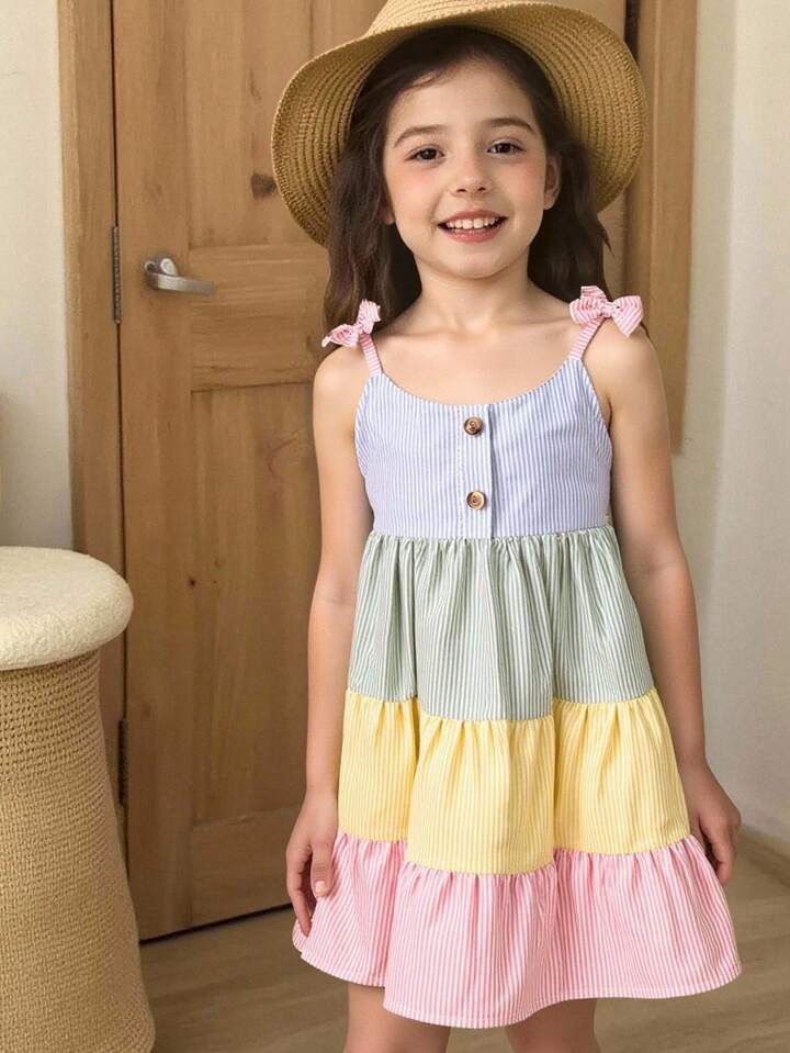 Girl Striped Casual Dress