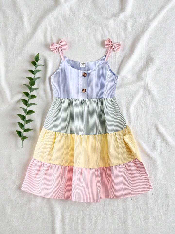 Girl Striped Casual Dress