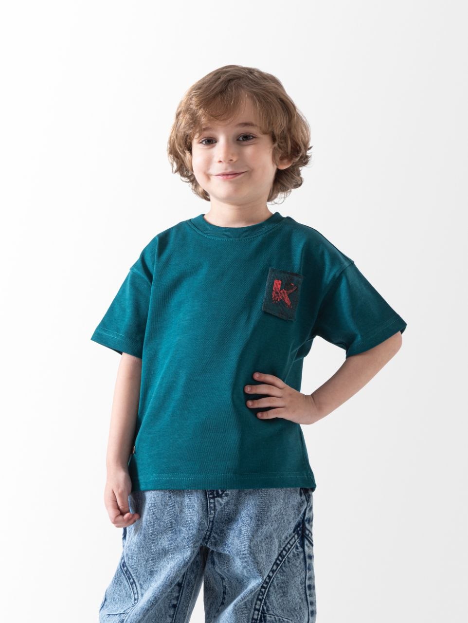 Boys' cotton graphic T-shirt