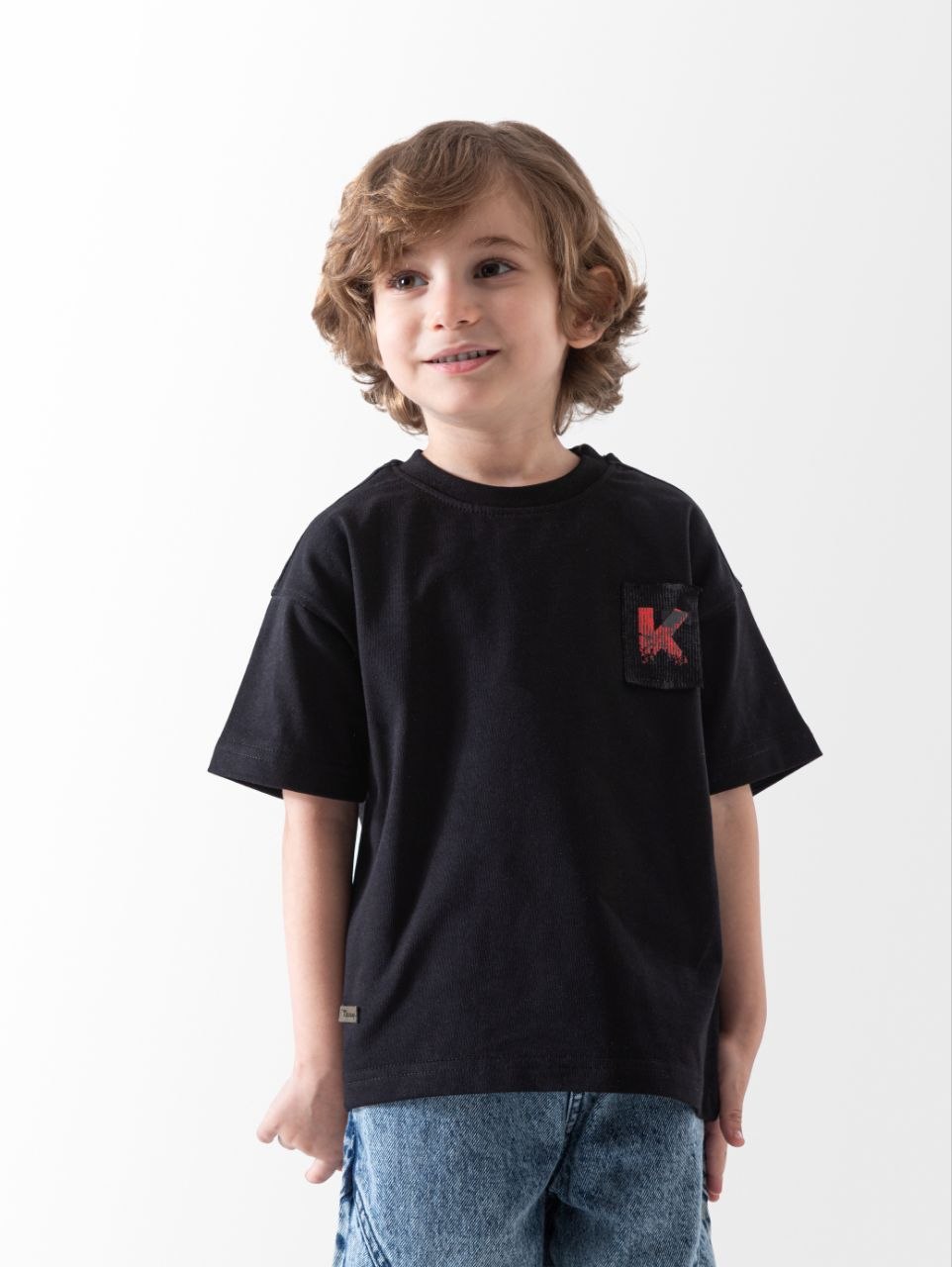 Boys' cotton graphic T-shirt