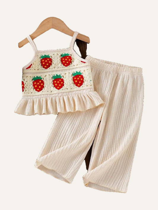 Girl Floral Solid Set