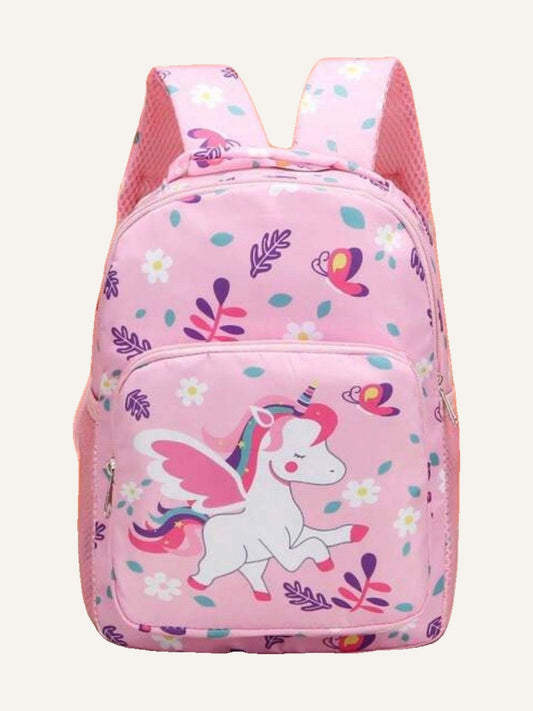 Pink Unicorn  Graphic Casual Backpack