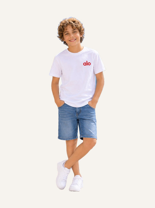 Boys Embroidered Logo T-Shirt